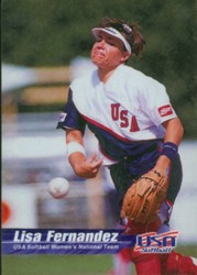 Lisa Fernandez USA Womens Softball Promo Card US
